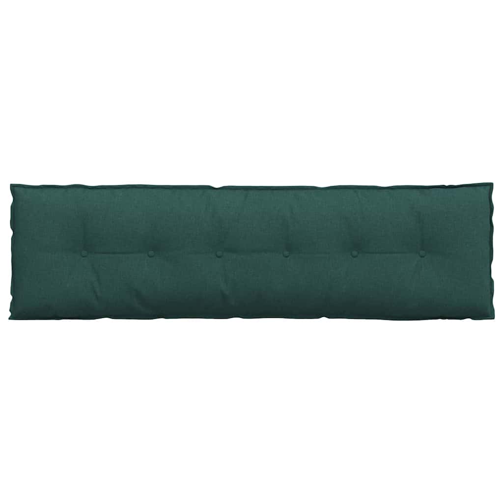 Cuscino per Schiena Verde Scuro 180 x 19 x 50 cm Tessuto