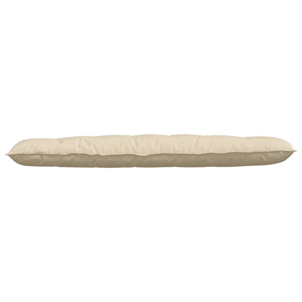 Cuscino per Schiena Crema 180 x 19 x 50 cm Tessuto