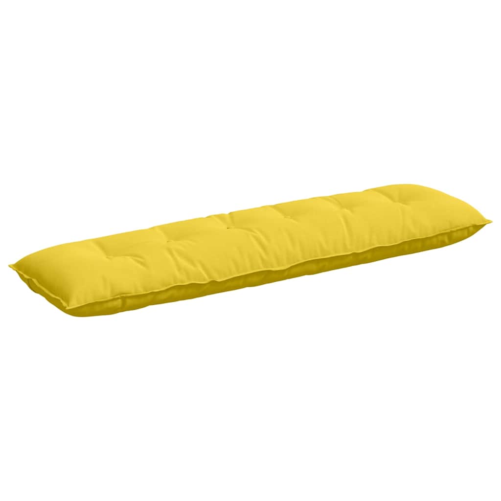 Cuscino per Schiena Giallo Chiaro 180 x 19 x 50 cm Tessuto