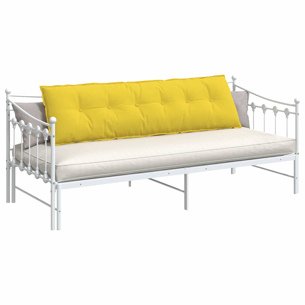 Cuscino per Schiena Giallo Chiaro 180 x 19 x 50 cm Tessuto