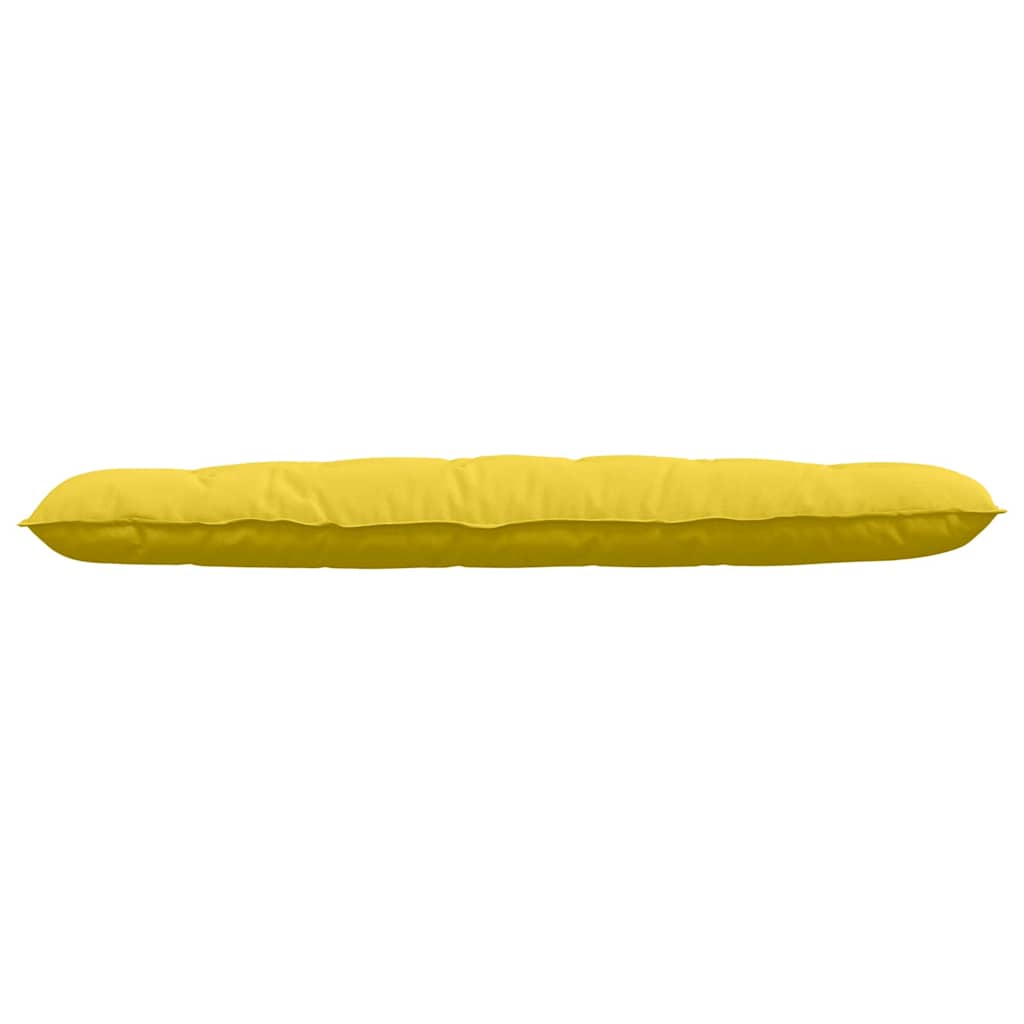 Cuscino per Schiena Giallo Chiaro 180 x 19 x 50 cm Tessuto