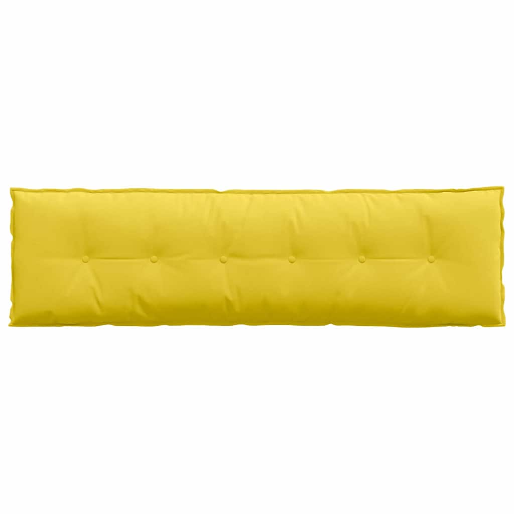Cuscino per Schiena Giallo Chiaro 180 x 19 x 50 cm Tessuto