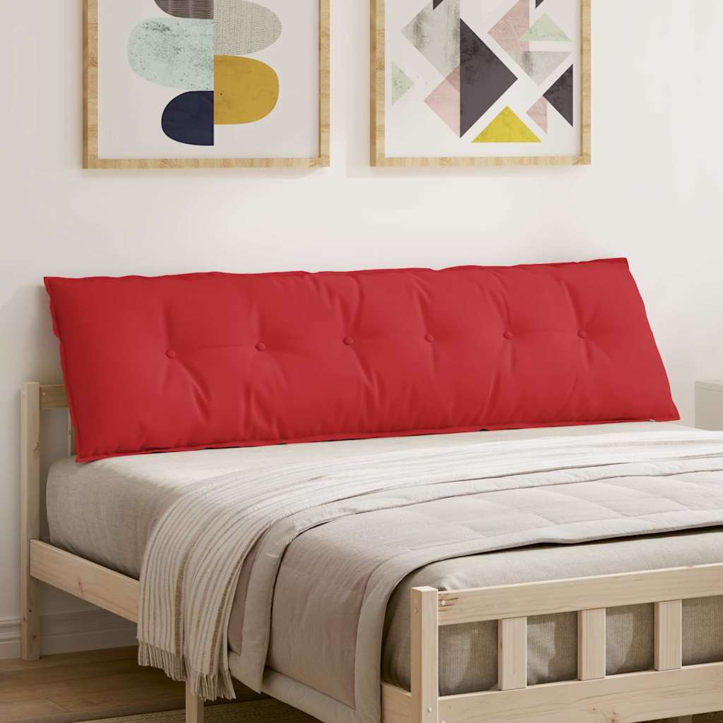 Cuscino per Schiena Rosso 180 x 19 x 50 cm Tessuto