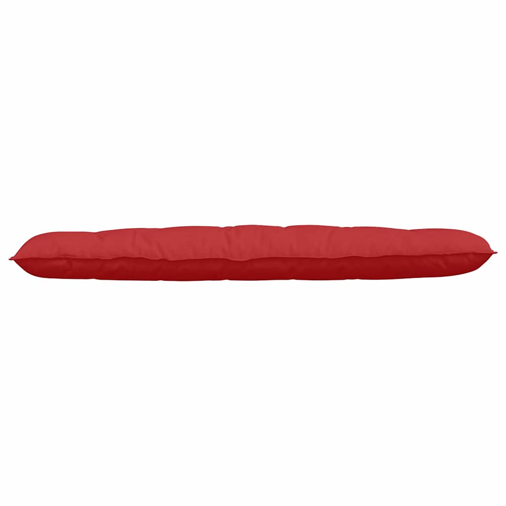 Cuscino per Schiena Rosso 180 x 19 x 50 cm Tessuto