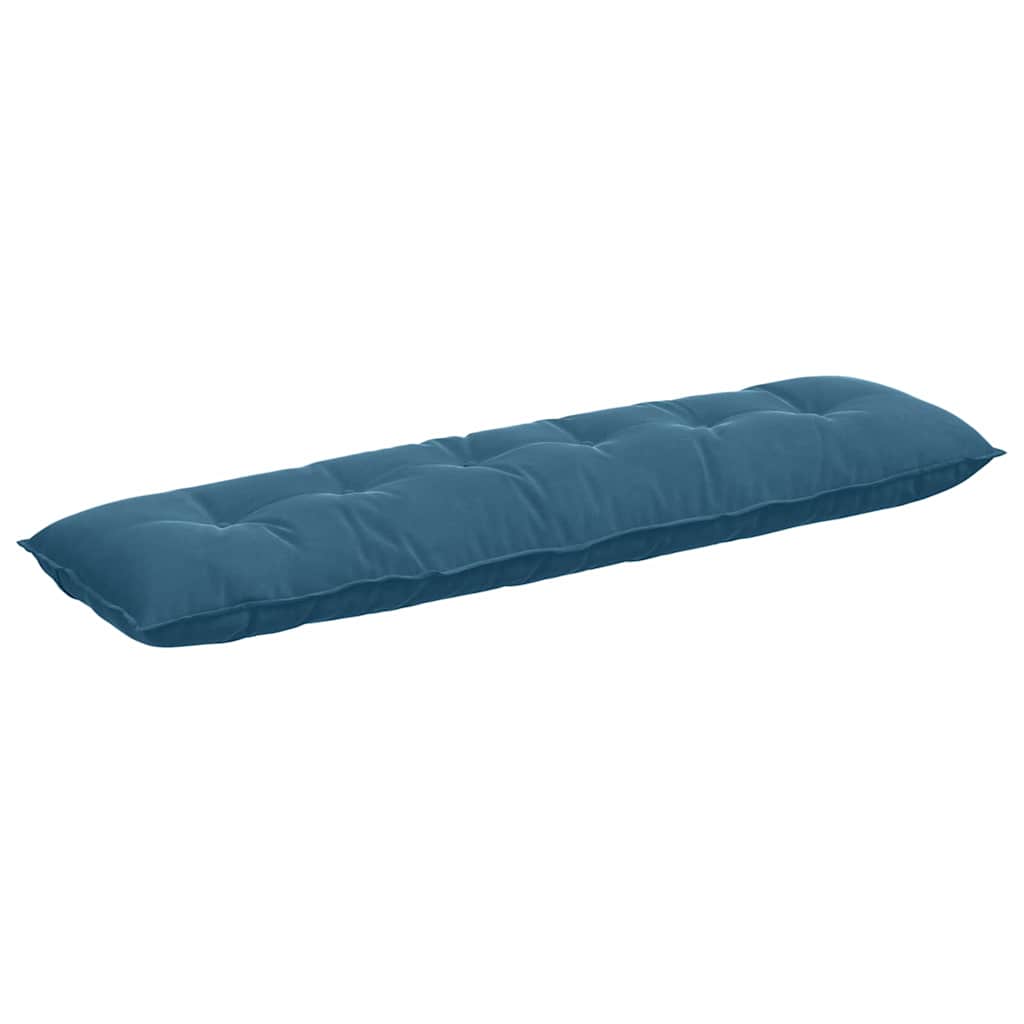 Cuscino per Schiena Blu 180 x 50 cm Tessuto in Cords