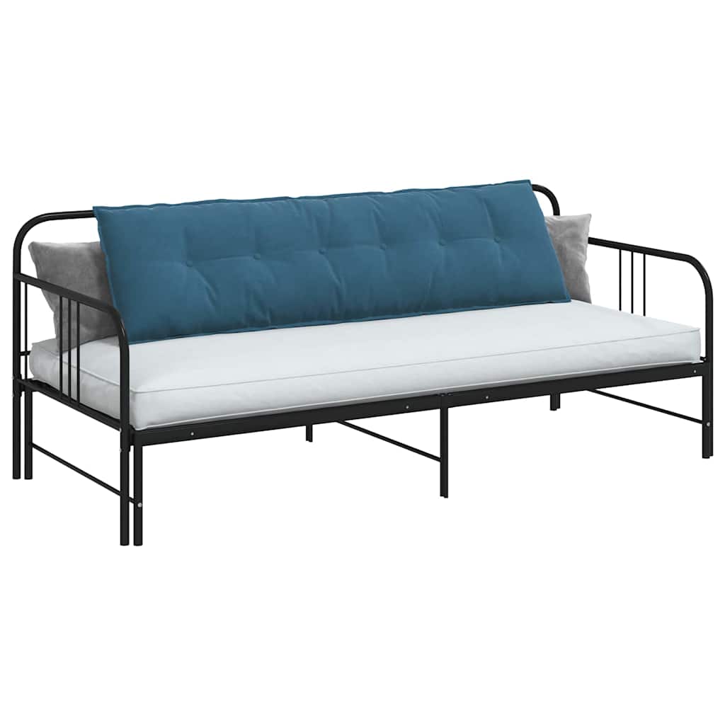 Cuscino per Schiena Blu 180 x 50 cm Tessuto in Cords