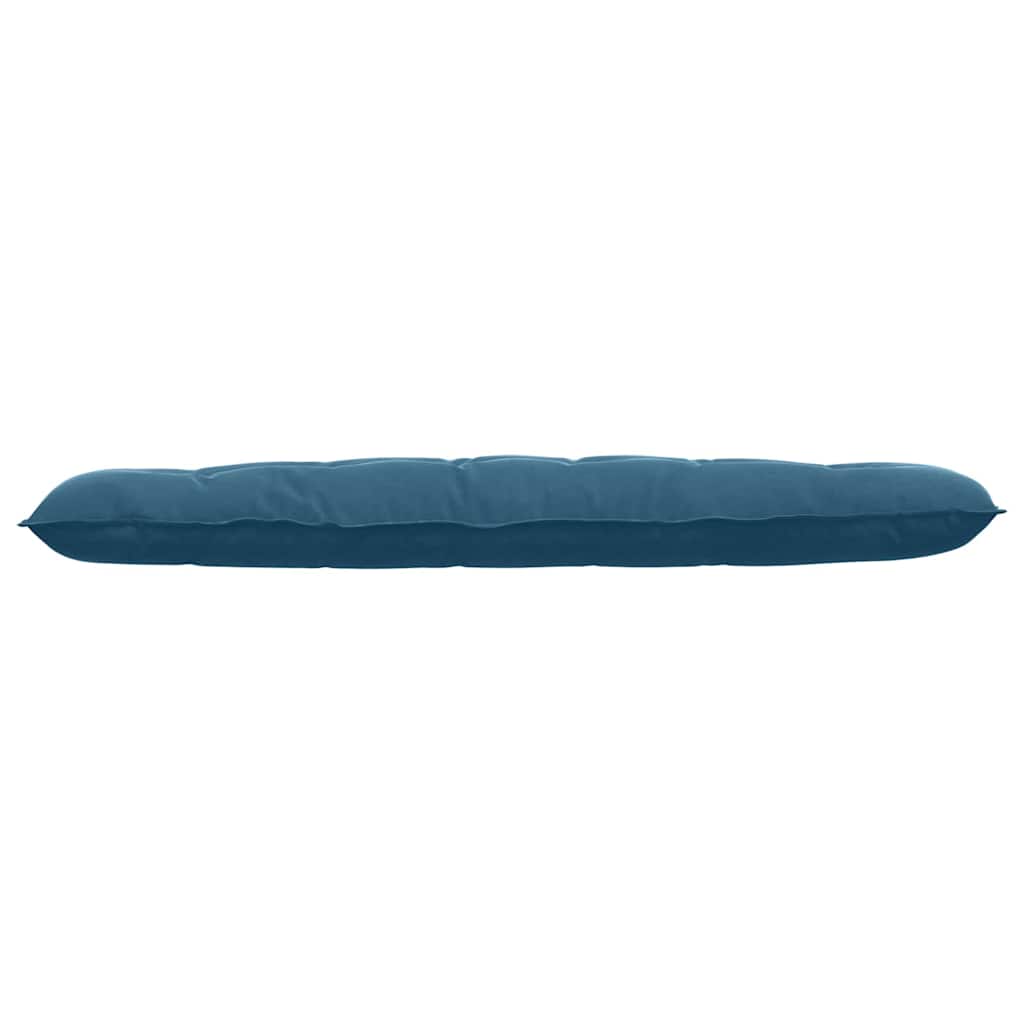 Cuscino per Schiena Blu 180 x 50 cm Tessuto in Cords
