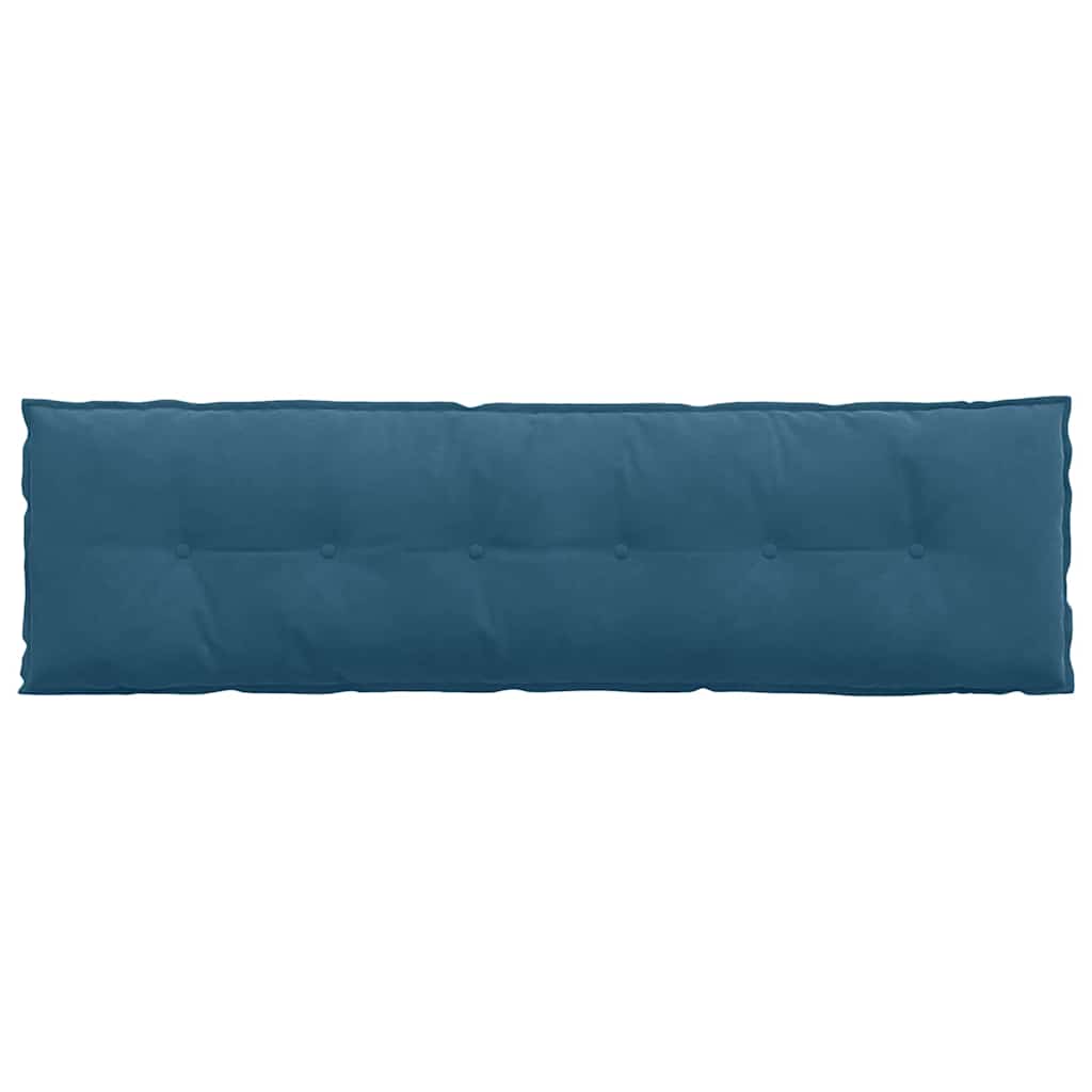 Cuscino per Schiena Blu 180 x 50 cm Tessuto in Cords
