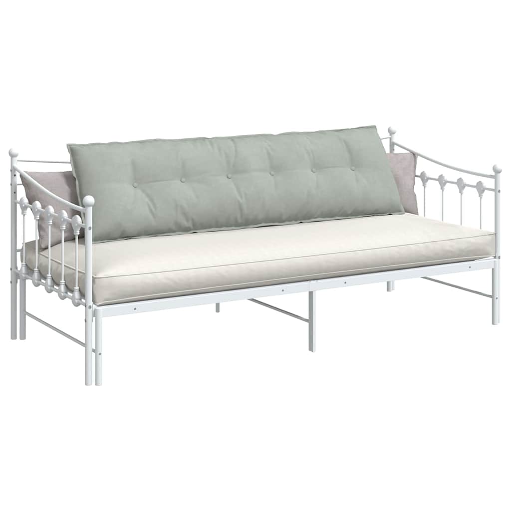 Cuscino per Schiena Grigio Chiaro 180 x 50 cm Tessuto in Cords