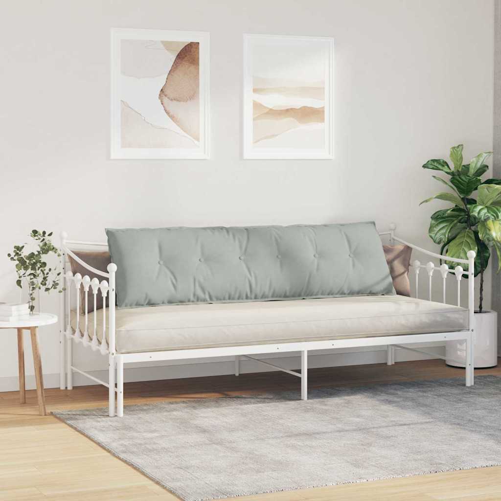 Cuscino per Schiena Grigio Chiaro 180 x 50 cm Tessuto in Cords