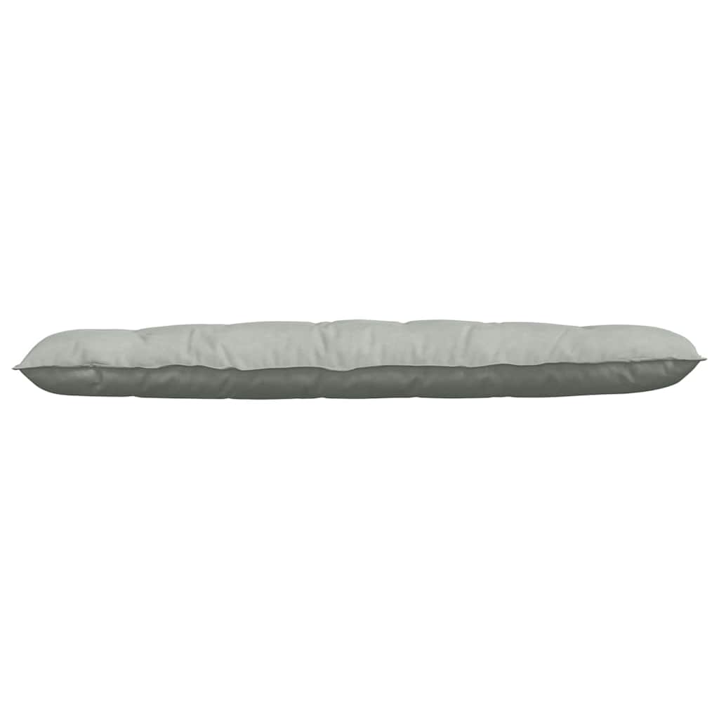 Cuscino per Schiena Grigio Chiaro 180 x 50 cm Tessuto in Cords