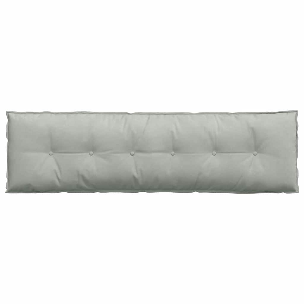 Cuscino per Schiena Grigio Chiaro 180 x 50 cm Tessuto in Cords