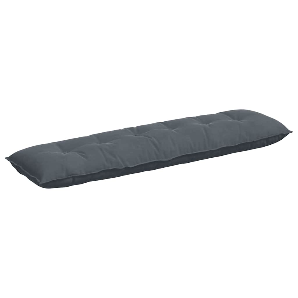Cuscino per Schiena Grigio Scuro 180 x 50 cm Tessuto in Cords