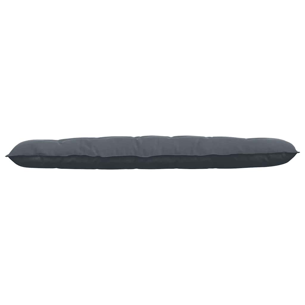 Cuscino per Schiena Grigio Scuro 180 x 50 cm Tessuto in Cords
