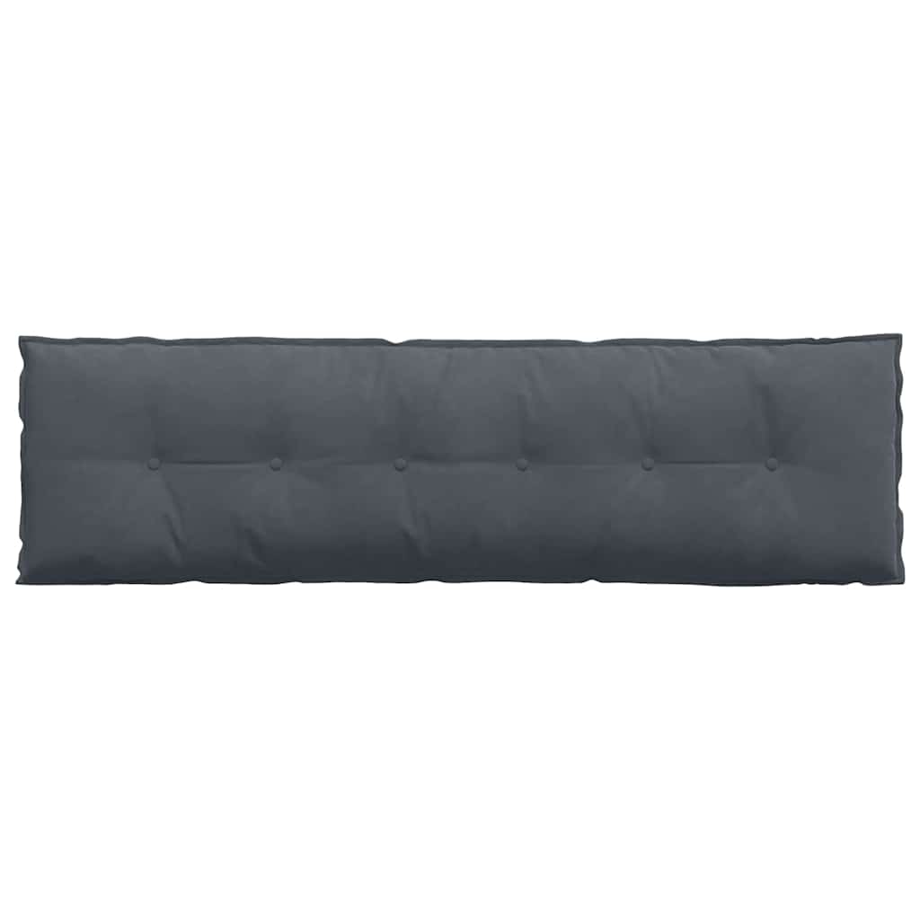 Cuscino per Schiena Grigio Scuro 180 x 50 cm Tessuto in Cords