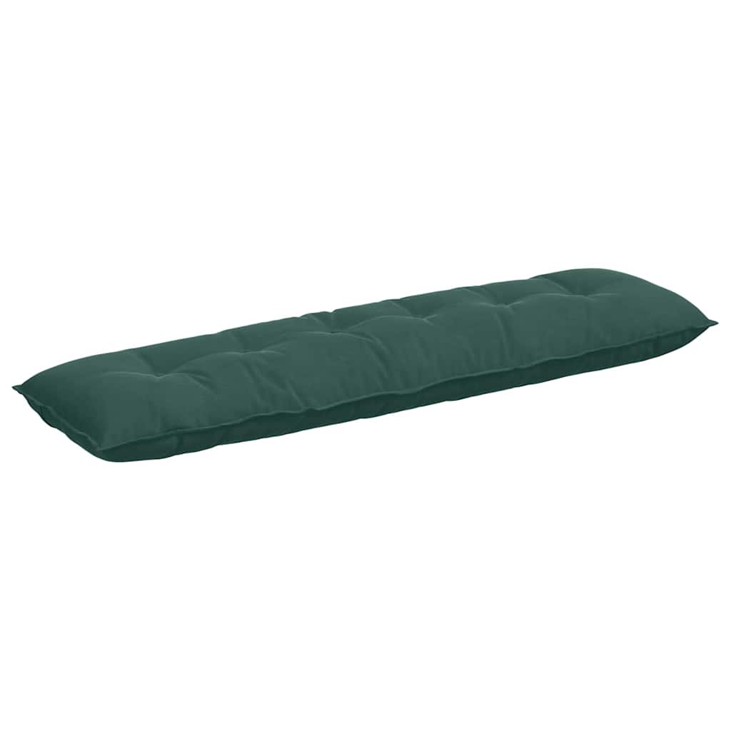 Cuscino per Schiena Verde Scuro 180 x 50 cm Tessuto in Cords