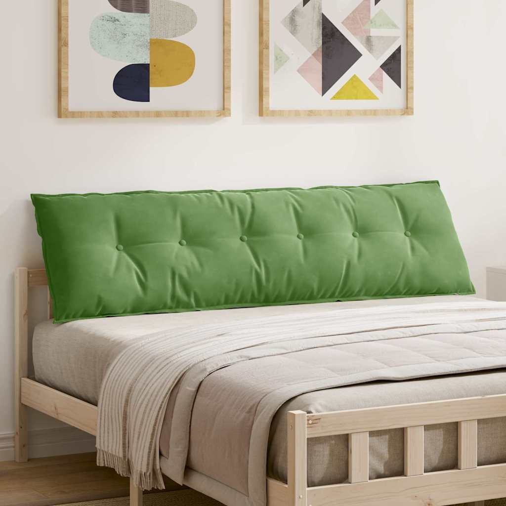 Cuscino per Schiena Verde chiaro 180 x 50 cm Tessuto in Cords