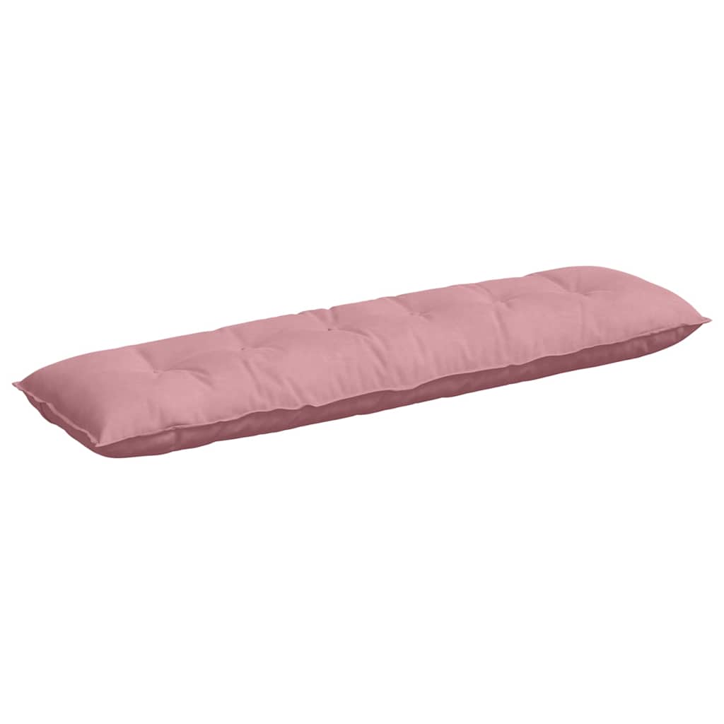 Cuscino per Schiena Rosa 180 x 50 cm Tessuto in Cords