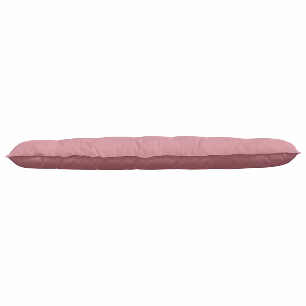 Cuscino per Schiena Rosa 180 x 50 cm Tessuto in Cords