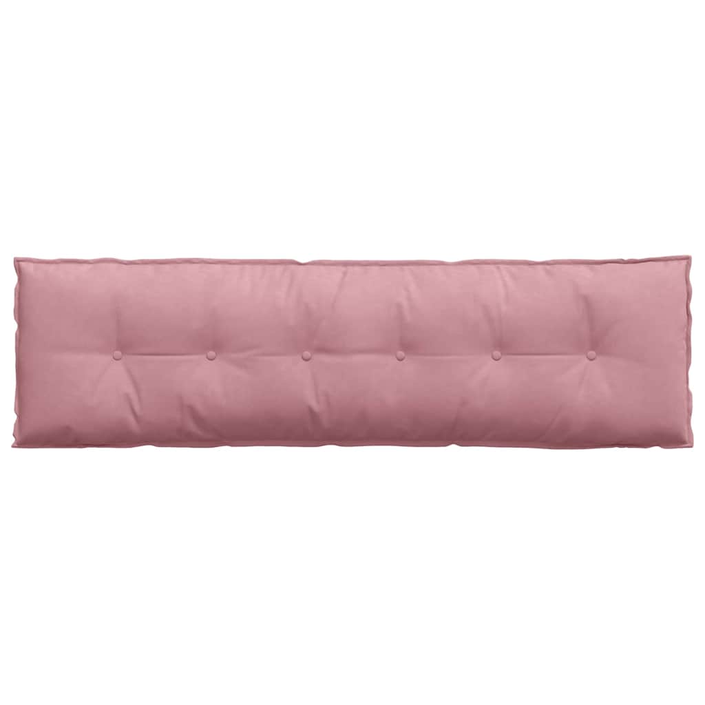 Cuscino per Schiena Rosa 180 x 50 cm Tessuto in Cords
