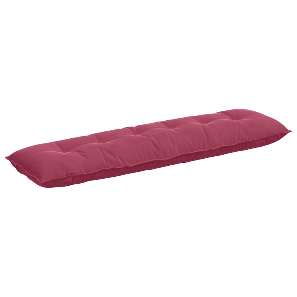 Cuscino per Schiena Rosso Vino 180 x 50 cm Tessuto in Cords