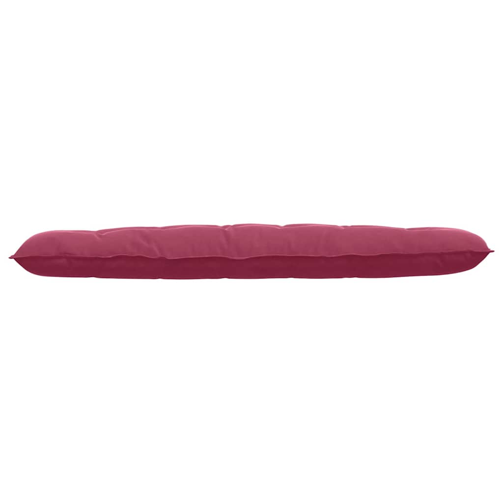 Cuscino per Schiena Rosso Vino 180 x 50 cm Tessuto in Cords