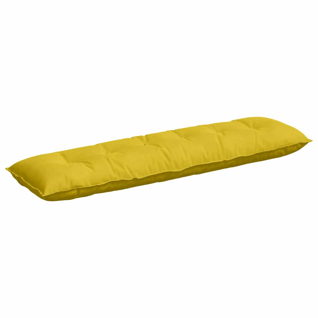 Cuscino per Schiena Giallo 180 x 50 cm Tessuto in Cords