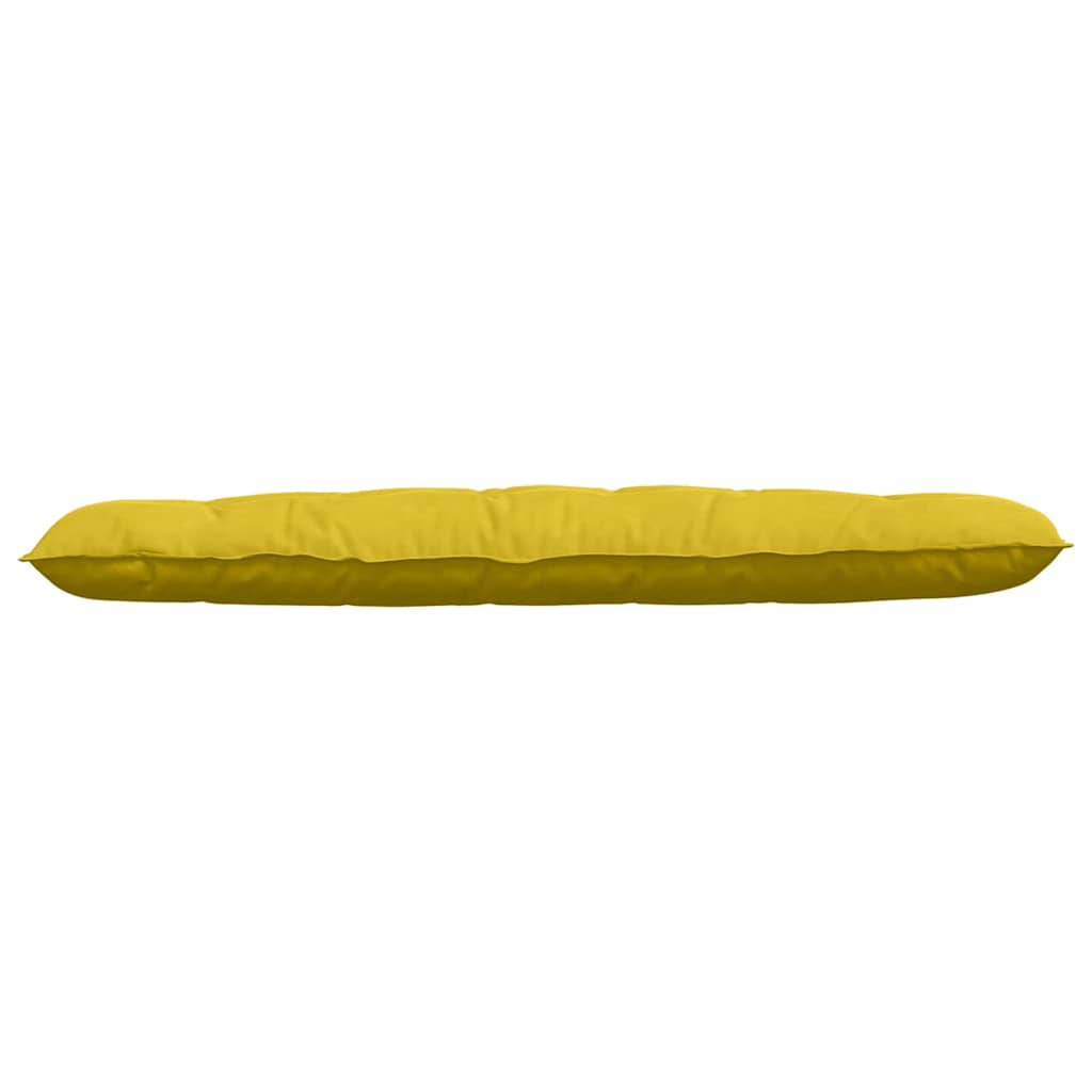 Cuscino per Schiena Giallo 180 x 50 cm Tessuto in Cords