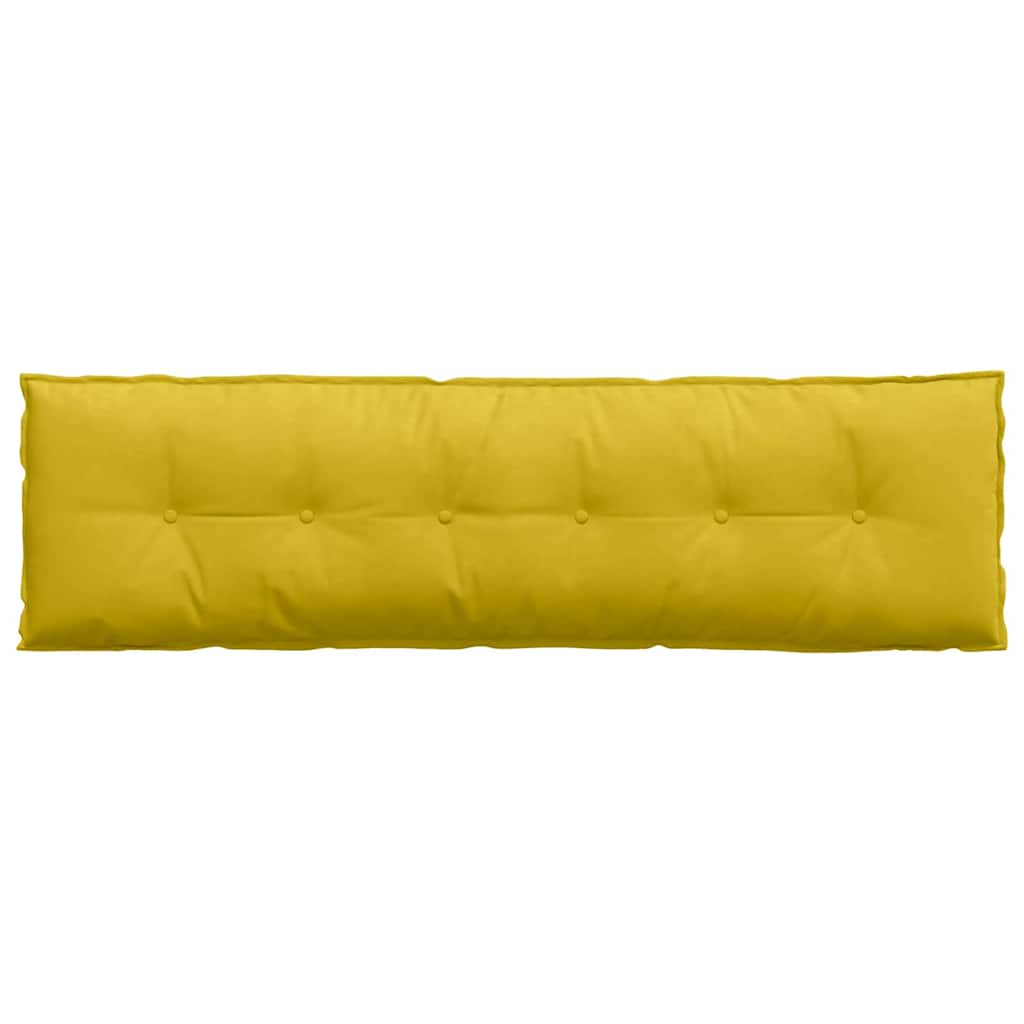 Cuscino per Schiena Giallo 180 x 50 cm Tessuto in Cords