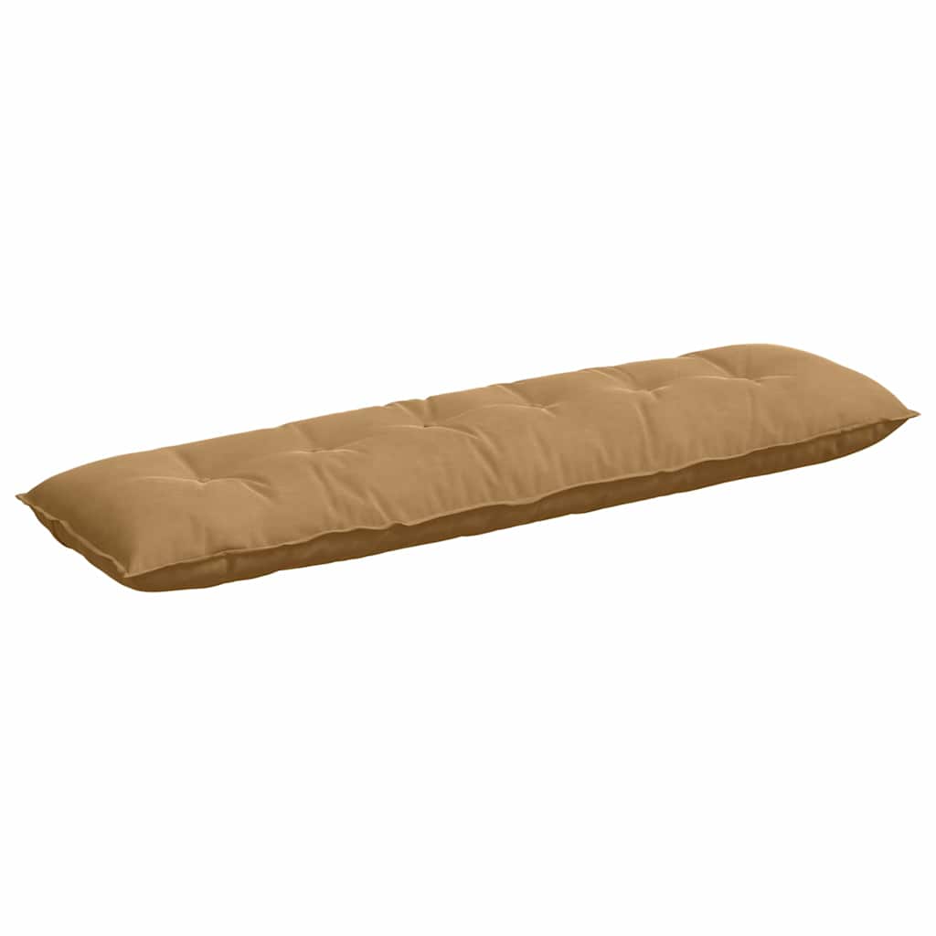 Cuscino per Schiena Marrone 180 x 50 cm Tessuto in Cords