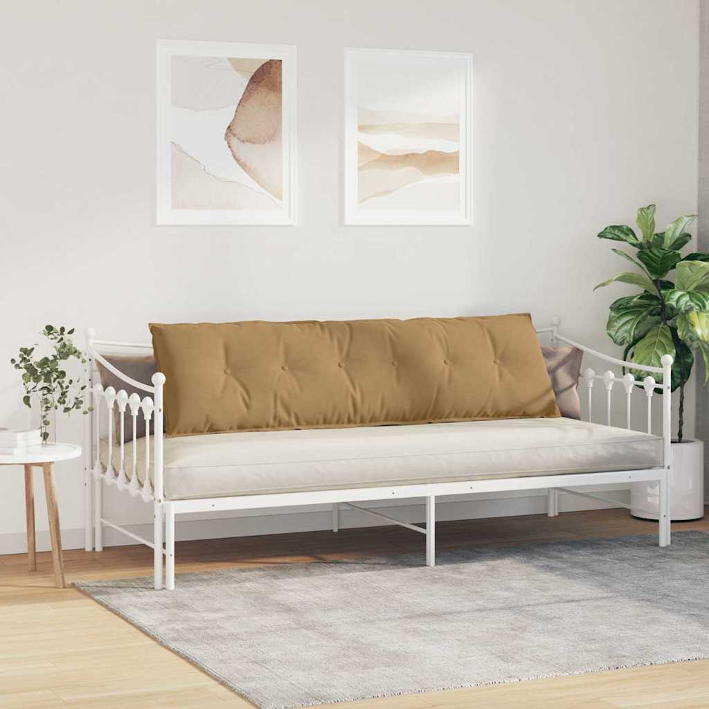 Cuscino per Schiena Marrone 180 x 50 cm Tessuto in Cords