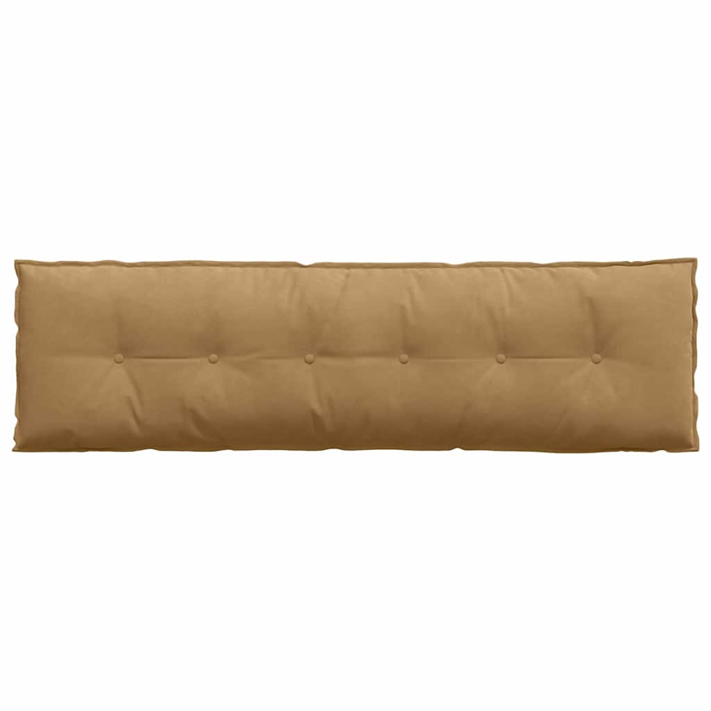 Cuscino per Schiena Marrone 180 x 50 cm Tessuto in Cords