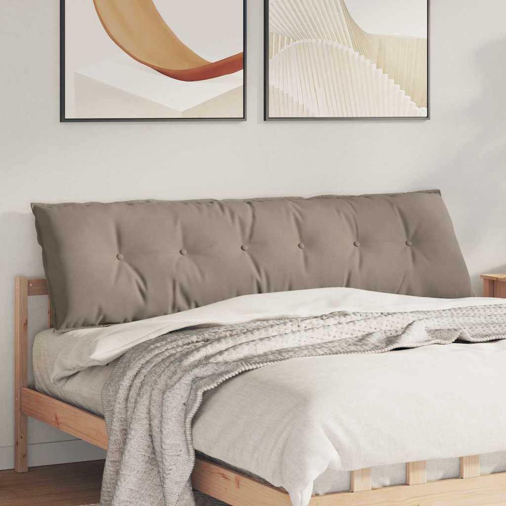 Cuscino per Schiena Tortora 180 x 50 cm Tessuto in Microfibra