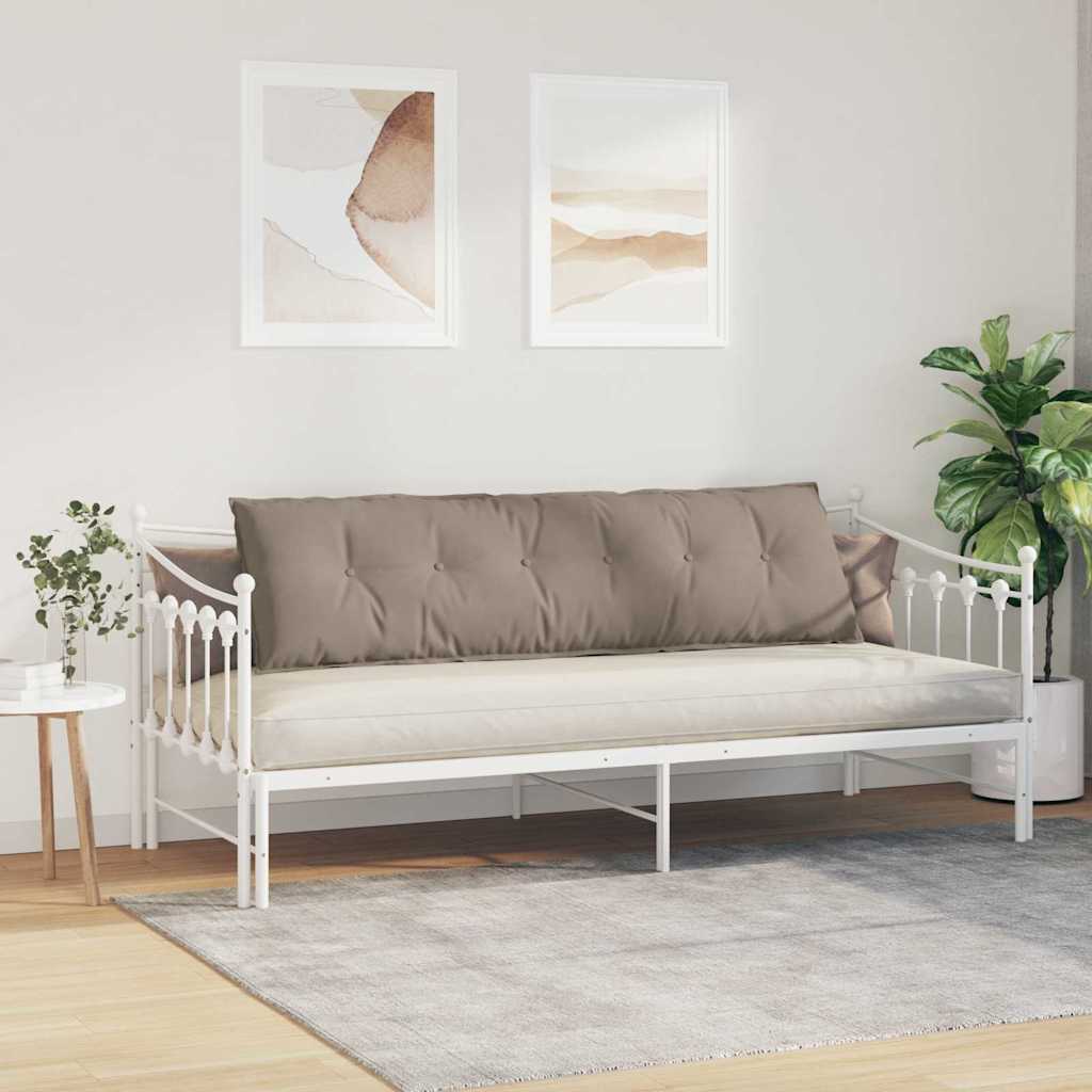 Cuscino per Schiena Tortora 180 x 50 cm Tessuto in Microfibra
