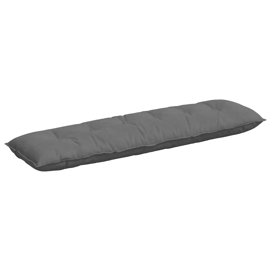 Cuscino per Schiena Grigio Scuro 180 x 50 cm