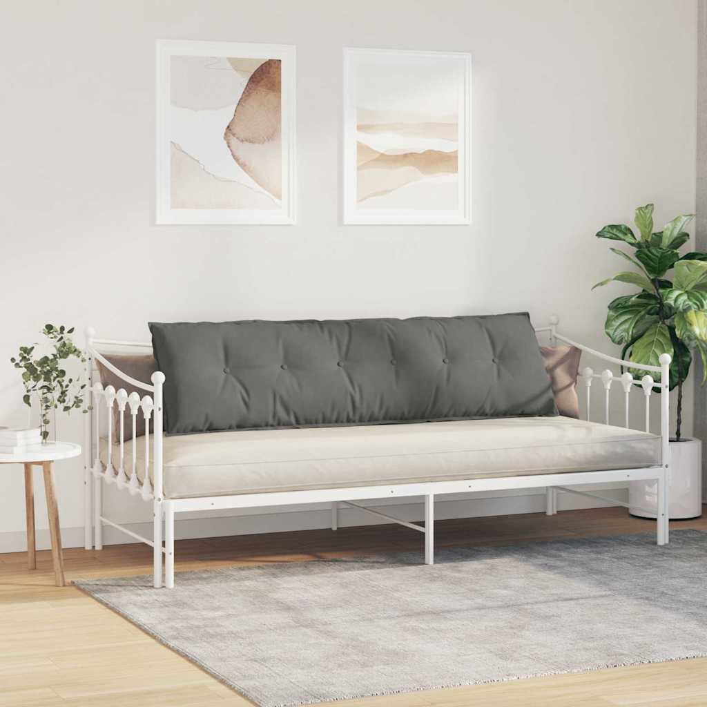 Cuscino per Schiena Grigio Scuro 180 x 50 cm