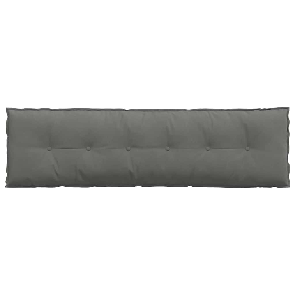 Cuscino per Schiena Grigio Scuro 180 x 50 cm