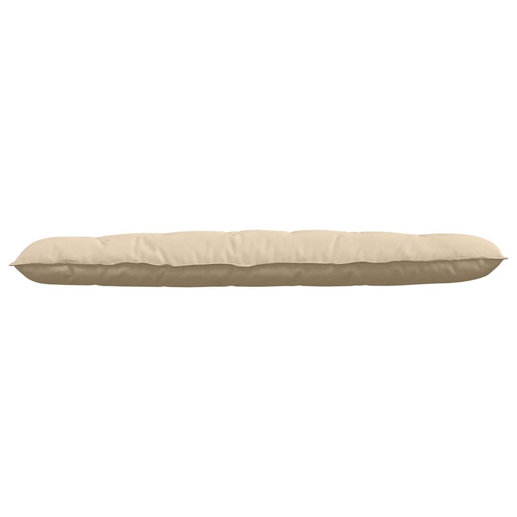 Cuscino per Schiena Crema 180 x 50 cm Tessuto in Microfibra
