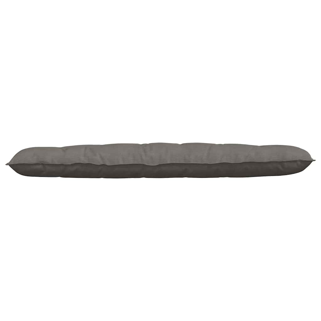 Cuscino per Schiena Grigio Chiaro 180 x 50 cm Tessuto in Cords
