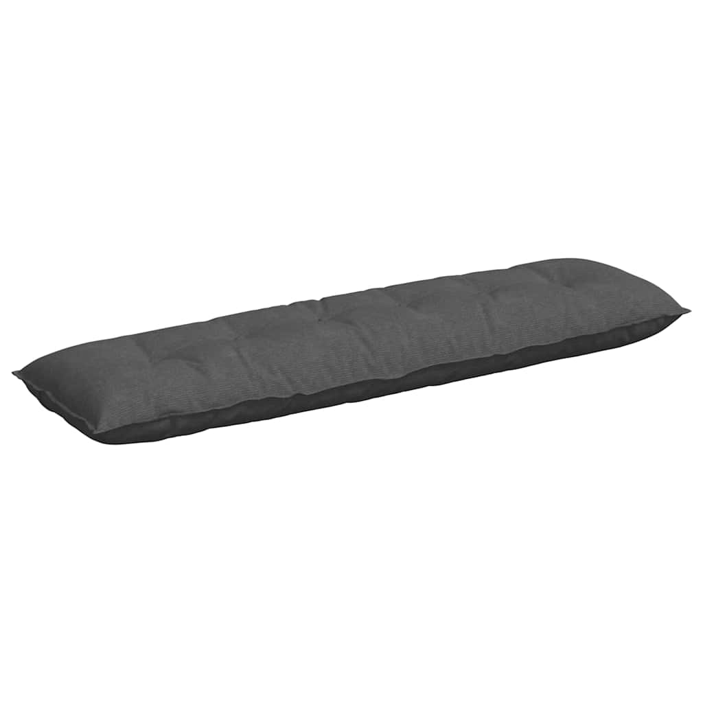 Cuscino per Schiena Grigio Scuro 180 x 50 cm Tessuto in Cords