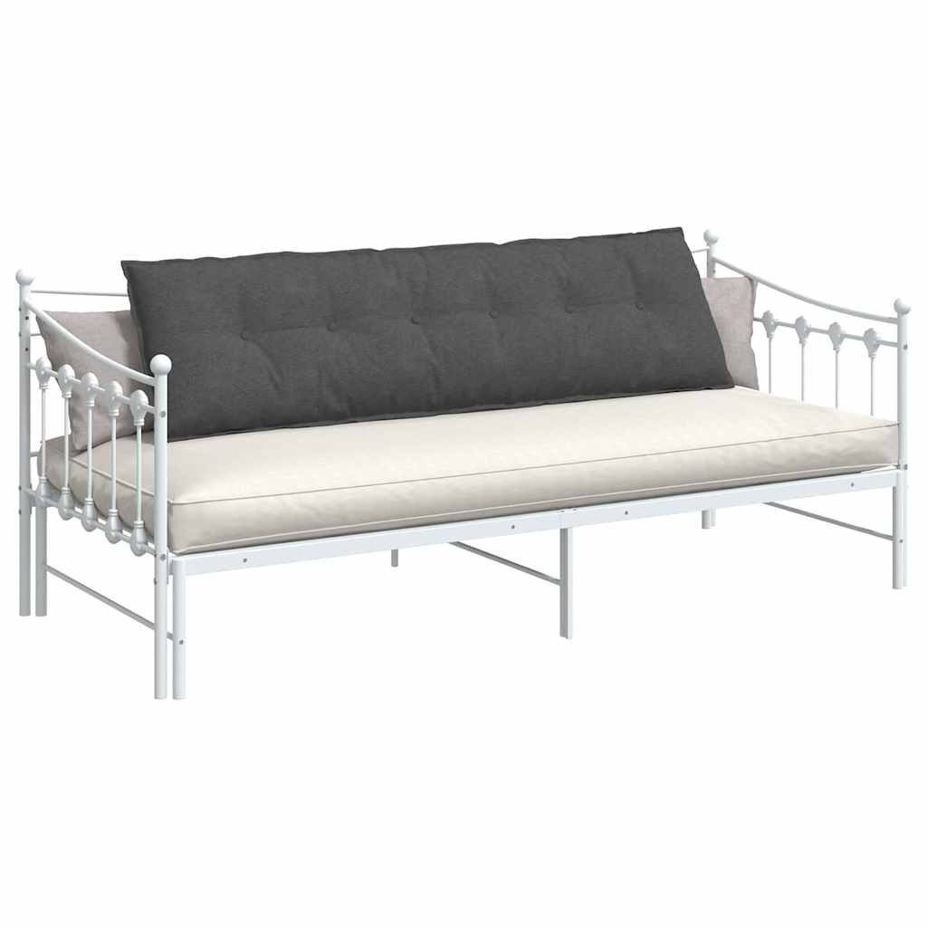 Cuscino per Schiena Grigio Scuro 180 x 50 cm Tessuto in Cords