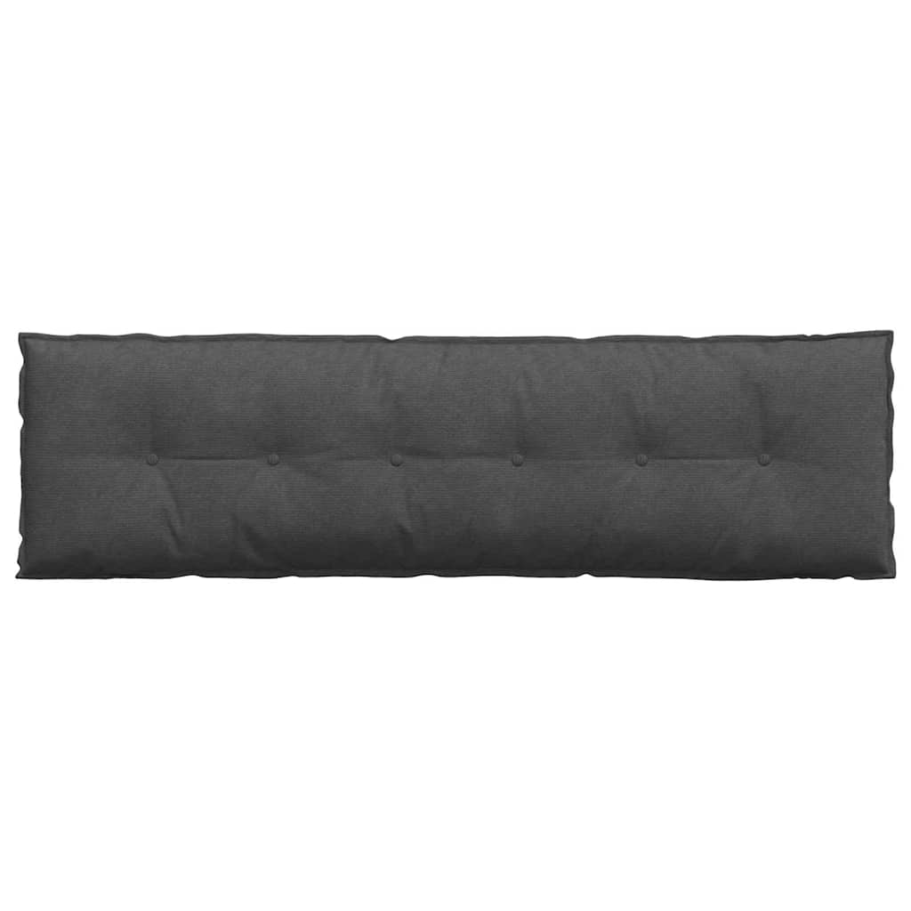 Cuscino per Schiena Grigio Scuro 180 x 50 cm Tessuto in Cords