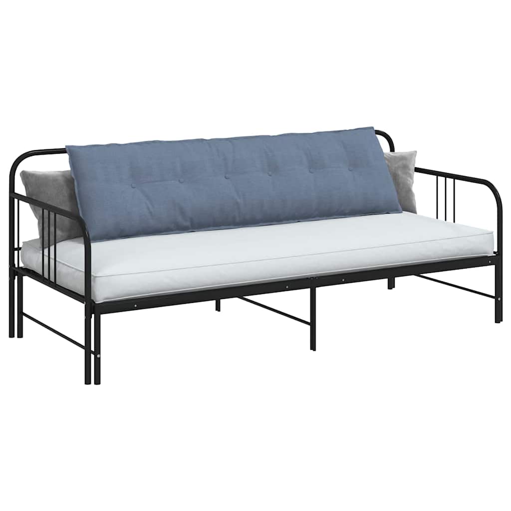 Cuscino per Schiena Blu 180 x 50 cm Tessuto in Cords