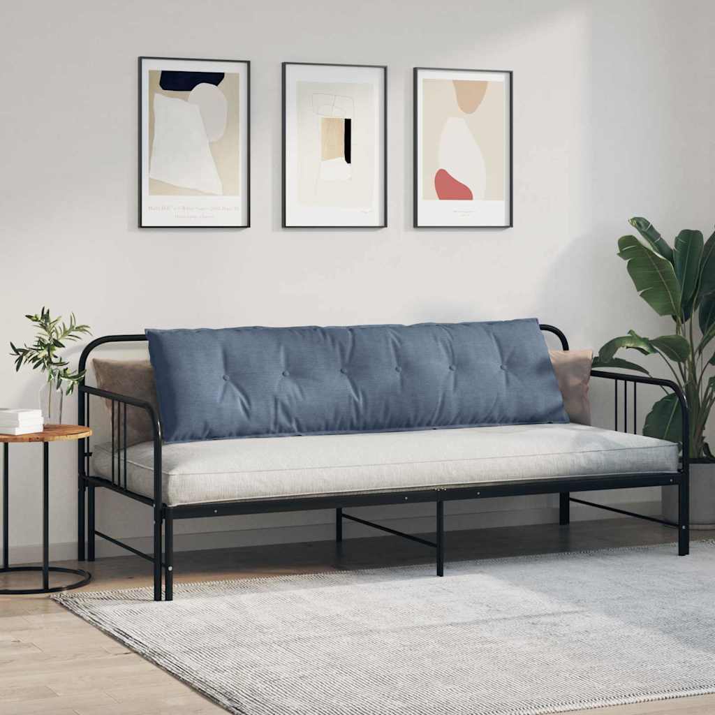 Cuscino per Schiena Blu 180 x 50 cm Tessuto in Cords