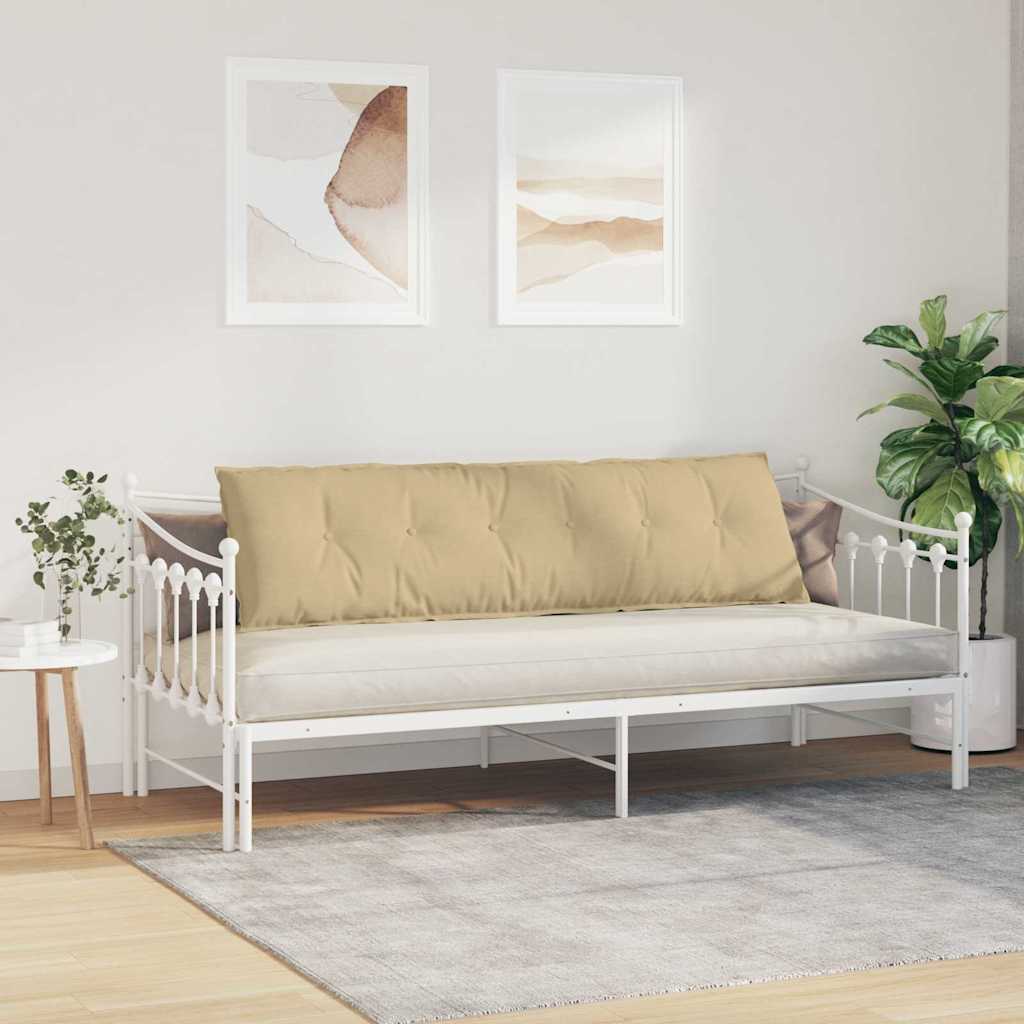 Cuscino per Schiena Grigio Verde 180 x 50 cm Tessuto in Cords