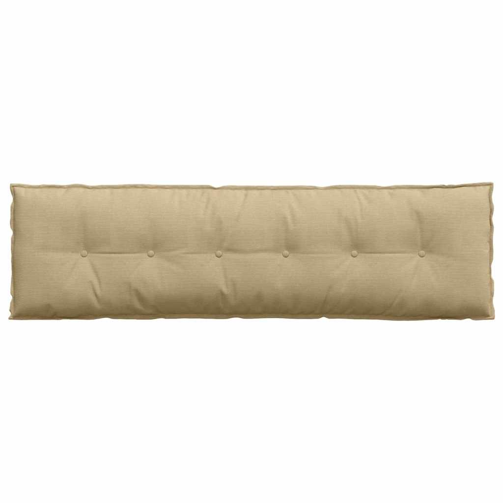 Cuscino per Schiena Grigio Verde 180 x 50 cm Tessuto in Cords