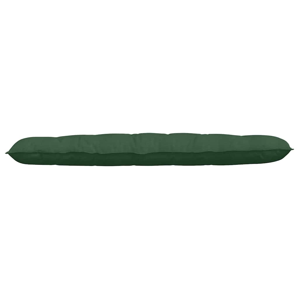 Cuscino per Schiena Verde Giungla 180 x 50 cm Tessuto in Cords