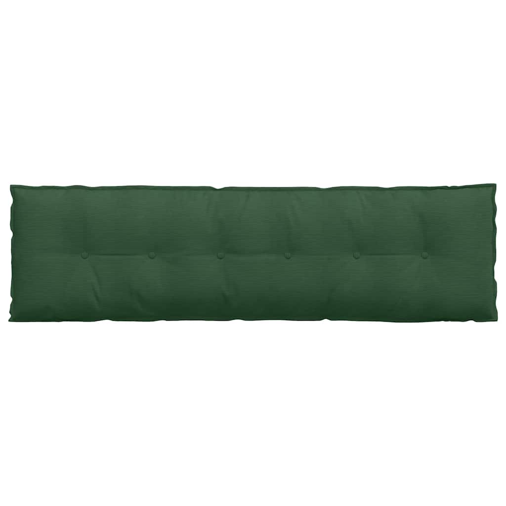 Cuscino per Schiena Verde Giungla 180 x 50 cm Tessuto in Cords