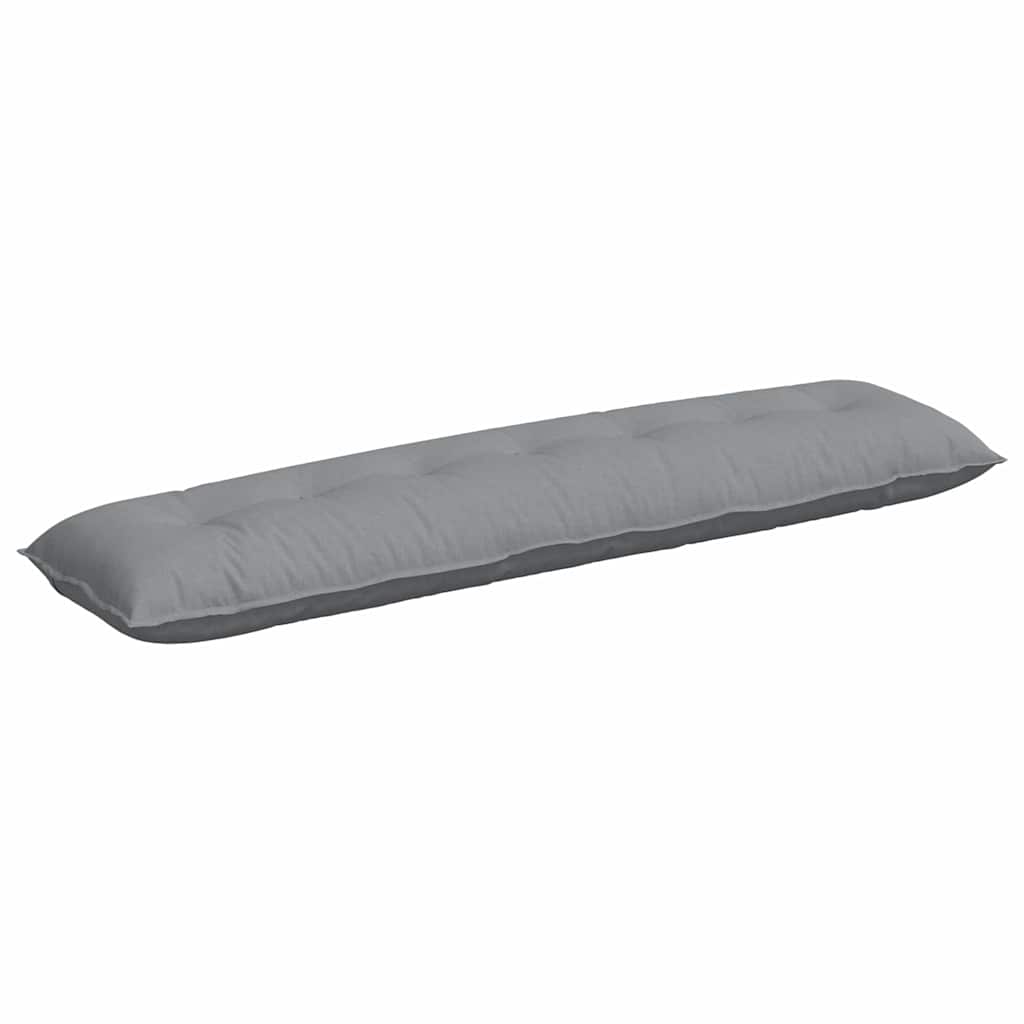 Cuscino per Schiena Grigio chiaro 200 x 19 x 50 cm Tessuto