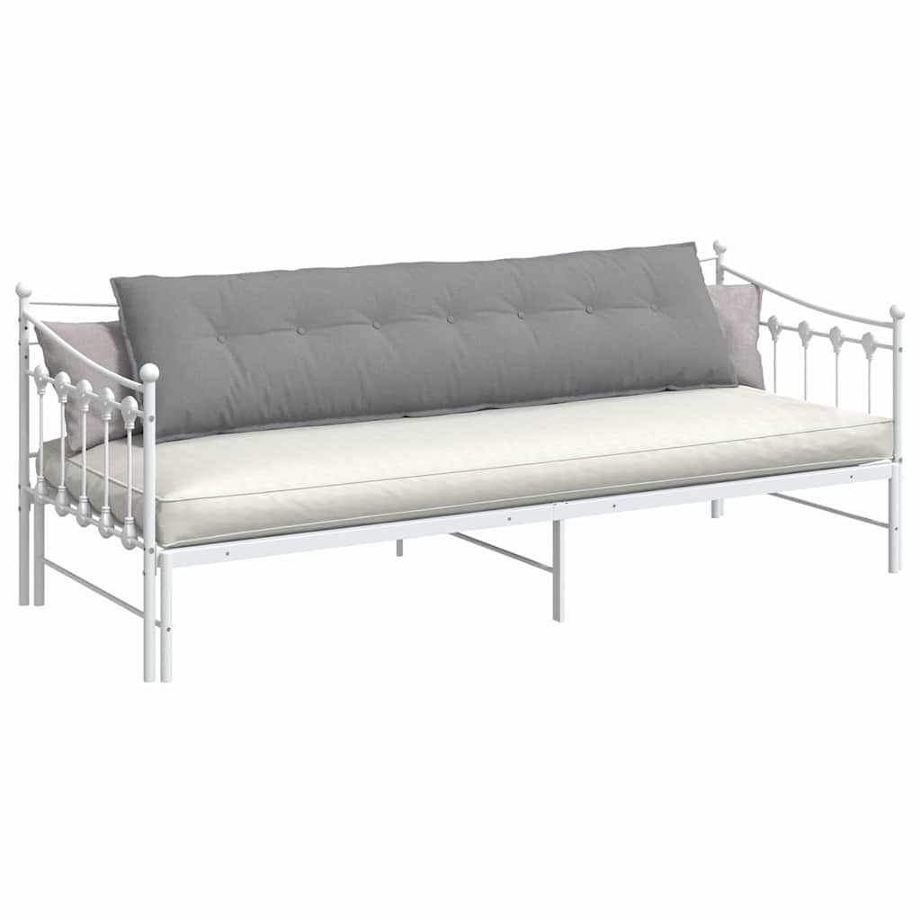 Cuscino per Schiena Grigio chiaro 200 x 19 x 50 cm Tessuto